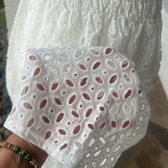 White Flutter Sleeve Midi Sundress - Picture 9 of 13